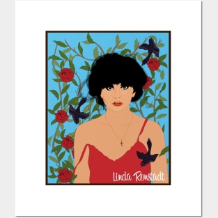 Linda - Blackbirds and Roses Posters and Art